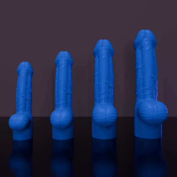 Dildo - Big Head - blue - All Sizes