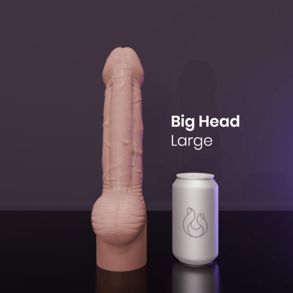 Dildo - Big Head - Flesh - Can Compare - Large