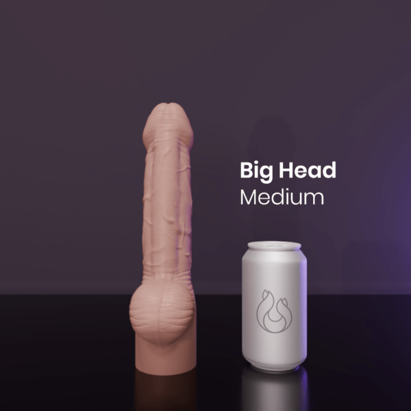 Dildo - Big Head - Flesh - Can Compare - Medium