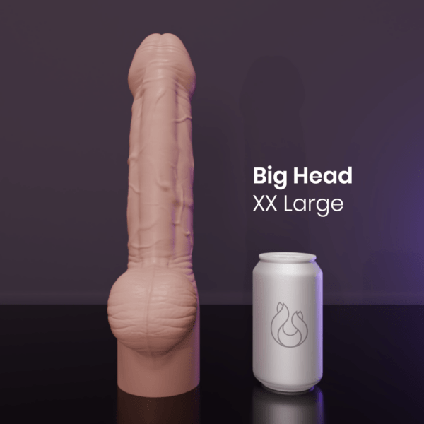 Dildo - Big Head - Flesh - Can Compare - XXL