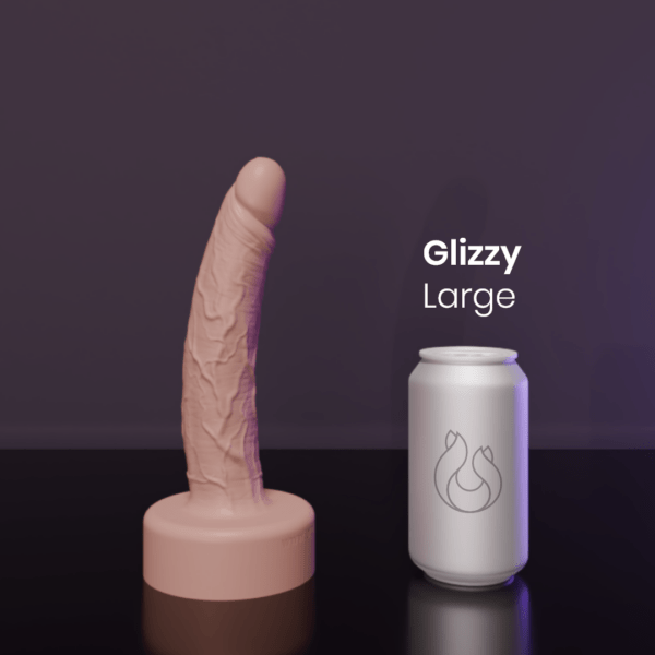 Dildo - Glizzy - Flesh - Can Compare - Large