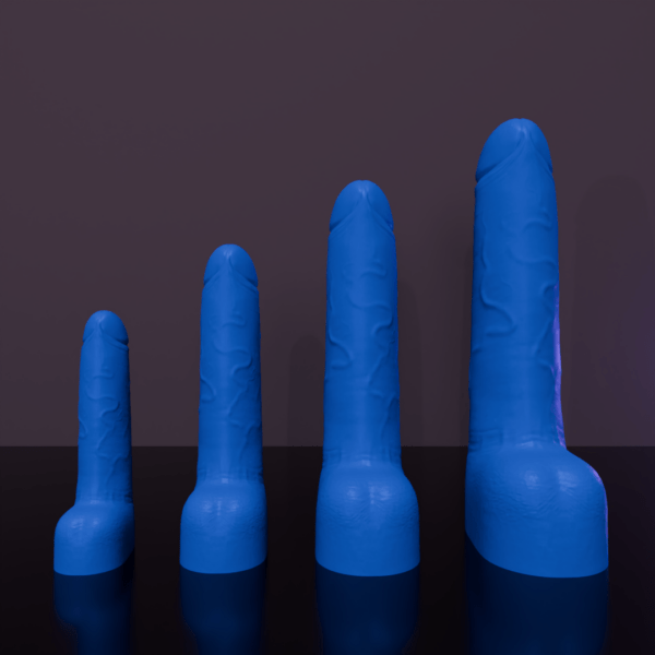 Dildo - Red Rocket - Blue - All Sizes