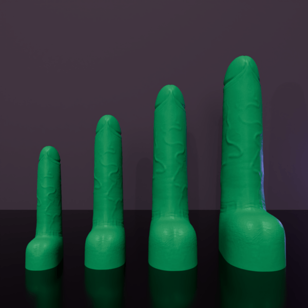 Dildo - Red Rocket - Green - All Sizes