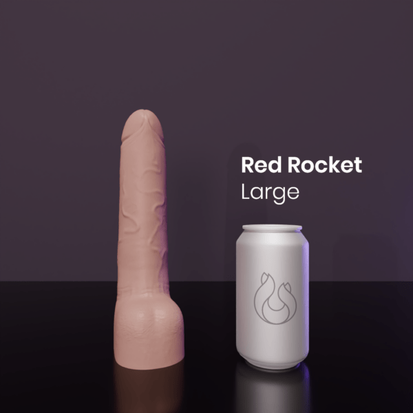 Dildo - Red Rocket - Flesh - Can Compare - Large