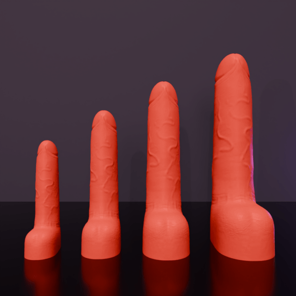 Dildo - Red Rocket - Red - All Sizes