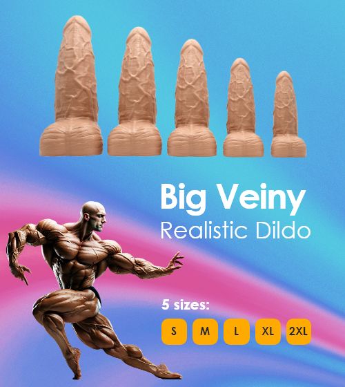 Big Veiny Realistic Dildo