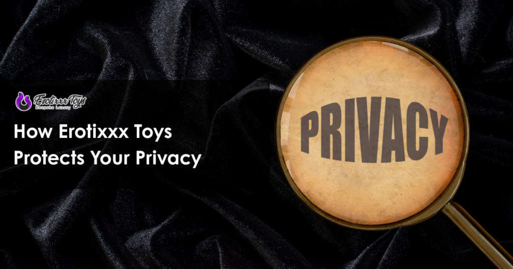 Privacy magnifying glass symbol for Erotixxx Toys discreet sex toy shipping showing commitment to confidential delivery